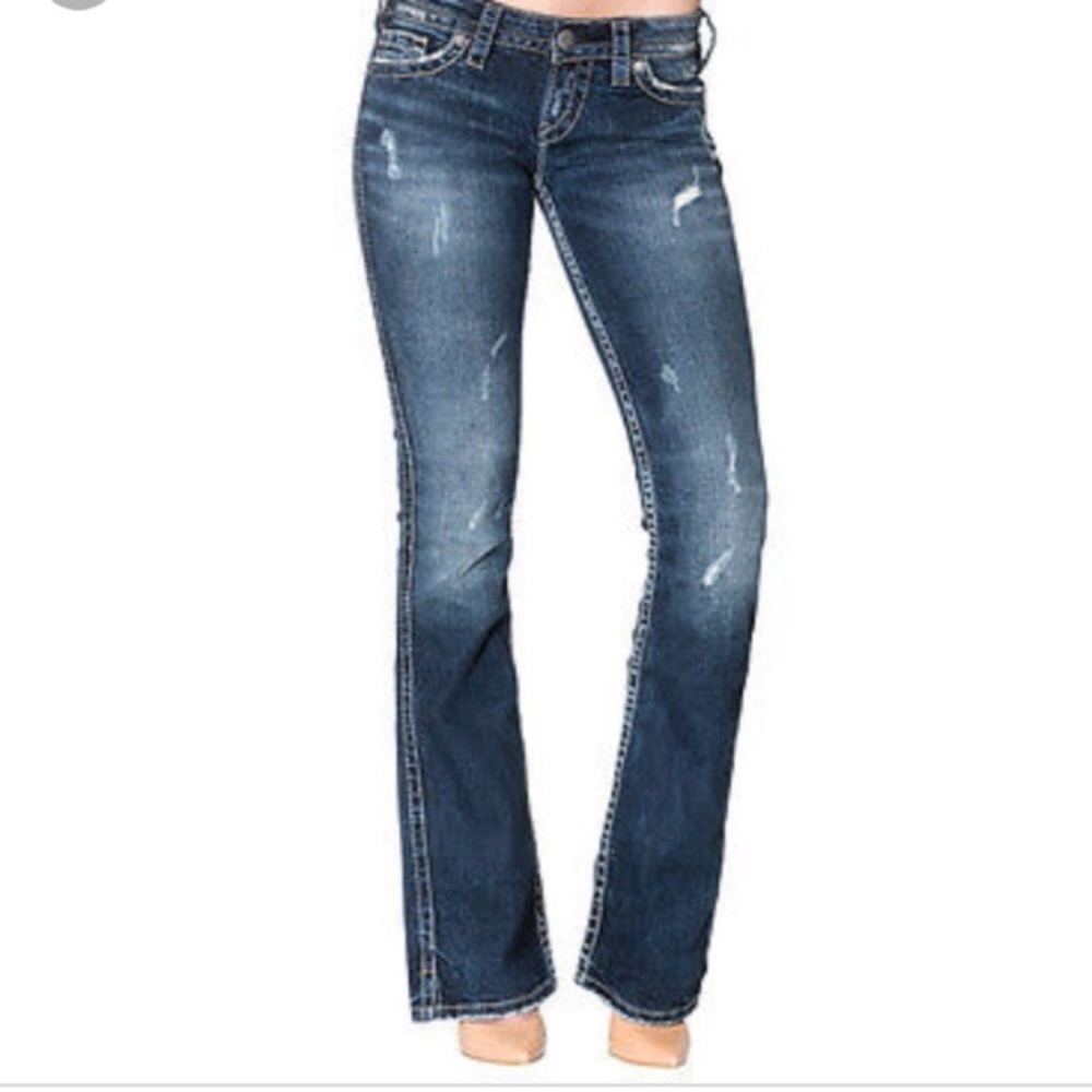 Silver Twisted bootcut Jeans 29X35